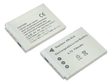 Erstatte Digitalkamera batteri til NIKON EN-EL8 Erstatte Digitalkamera batteri NIKON til EN-EL8