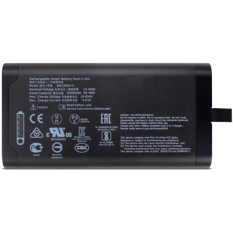Erstatte Utstyrsbatteri RRC  til RV100 