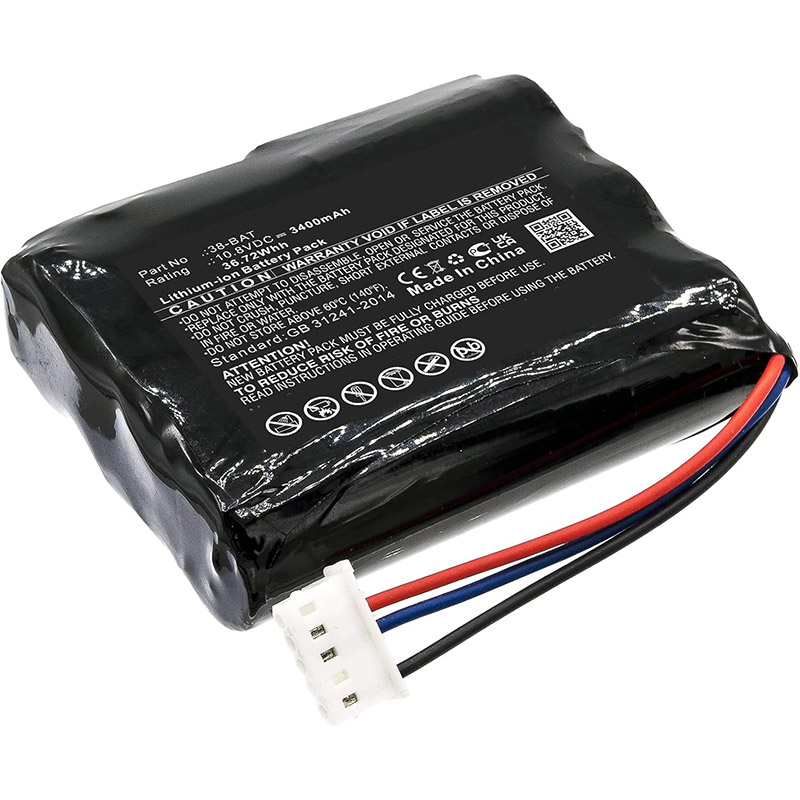 Erstatte Utstyrsbatteri Olympus  til 38DL Plus Ultrasonic Thickness 