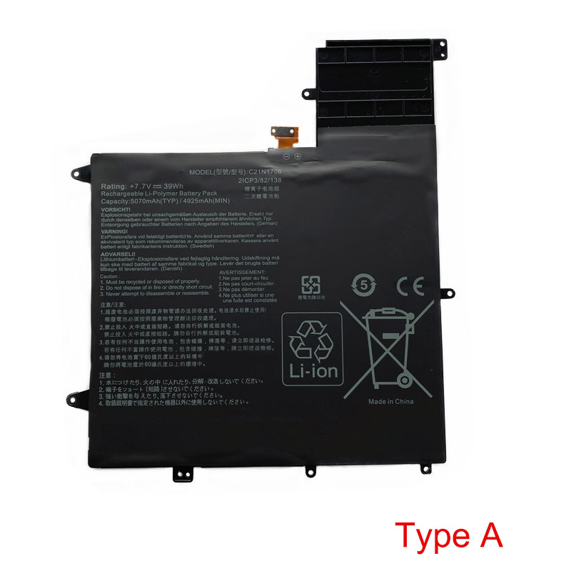 Erstatte laptop-batteri til ASUS ZenBook Flip S UX370U Erstatte laptop-batteri ASUS til ZenBook Flip S UX370U