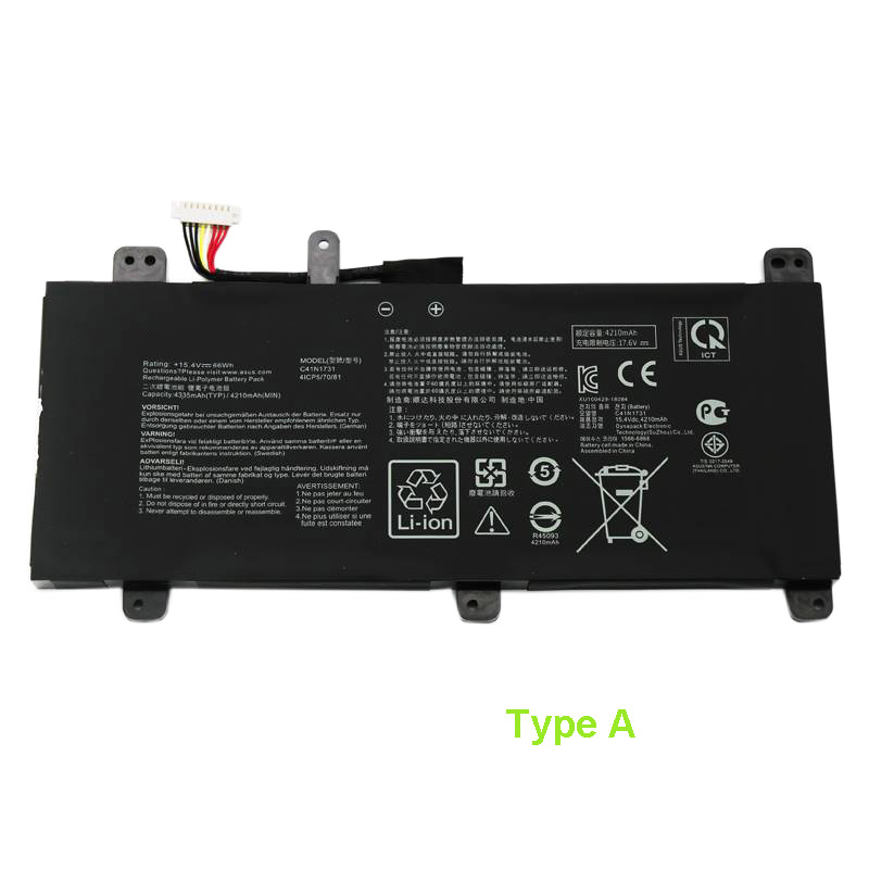 Erstatte laptop-batteri til ASUS ROG Strix GL504G Erstatte laptop-batteri ASUS til ROG Strix GL504G