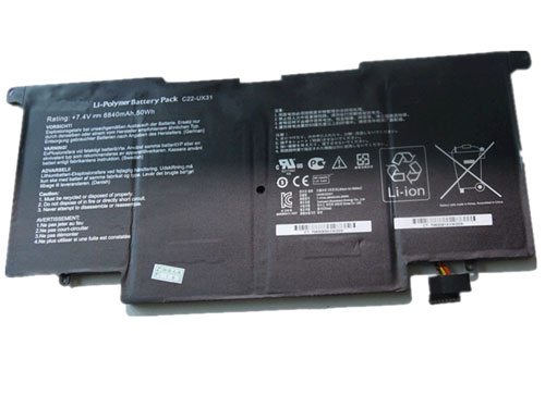 Erstatte laptop-batteri til ASUS ZenBook-UX31A-Series Erstatte laptop-batteri ASUS til ZenBook-UX31A-Series
