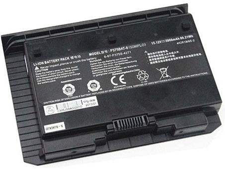 Erstatte laptop-batteri til CLEVO P750DM Erstatte laptop-batteri CLEVO til P750DM