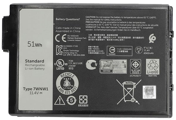 Erstatte laptop-batteri til DELL DMF8C Erstatte laptop-batteri DELL til DMF8C