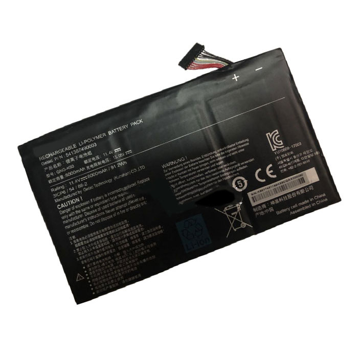 Erstatte laptop-batteri til GIGABYTE 541387490003 Erstatte laptop-batteri GIGABYTE til 541387490003