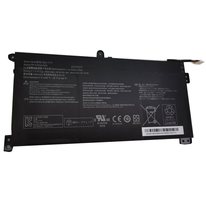 Erstatte laptop-batteri SIMPLO  til 916QA108H 
