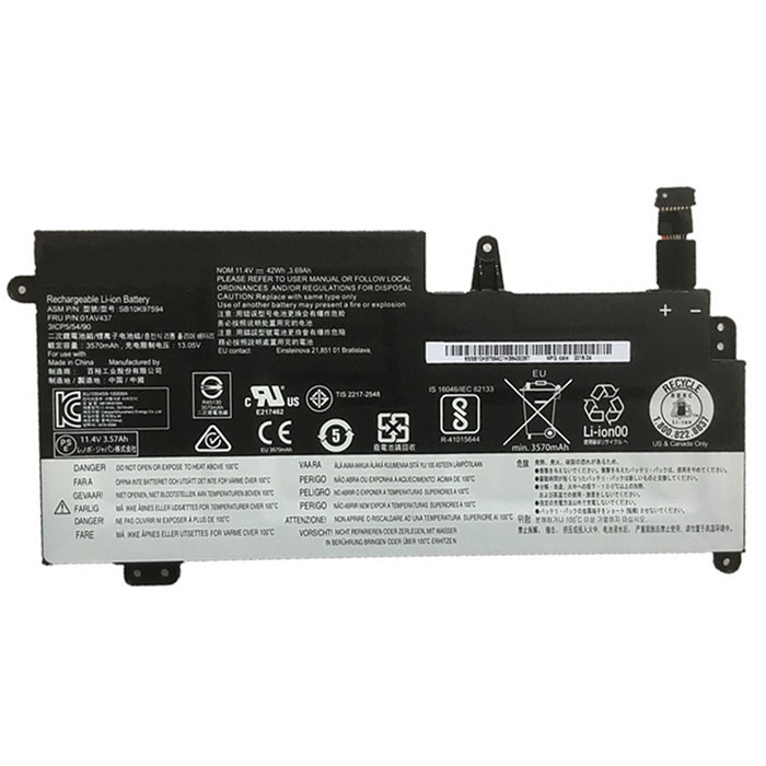 Erstatte laptop-batteri til LENOVO Thinkpad New S2 2018(20L1A00DCD) Erstatte laptop-batteri LENOVO til Thinkpad New S2 2018(20L1A00DCD)