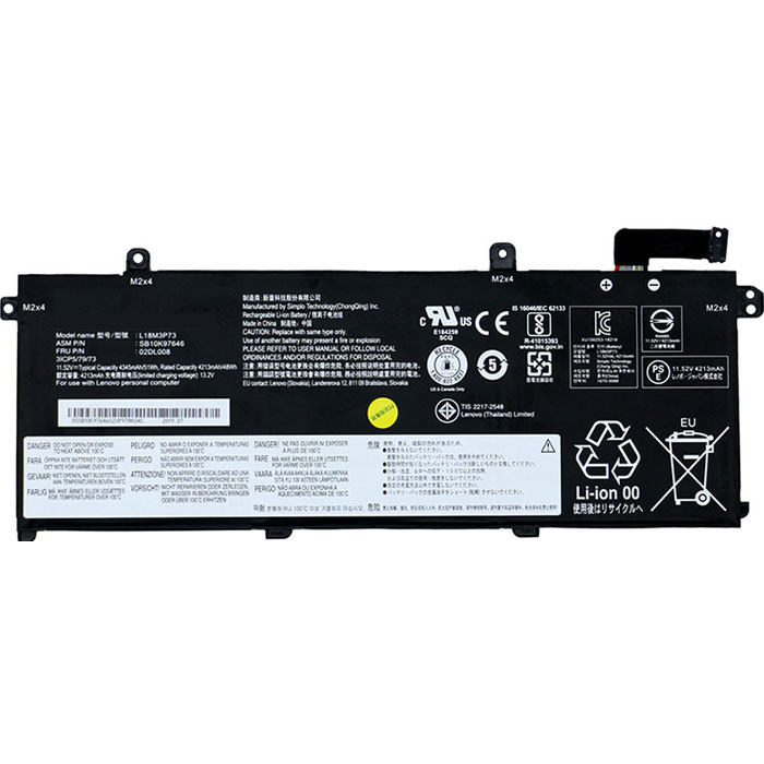 Erstatte laptop-batteri til LENOVO ThinkPad T490-20N3S02L00 Erstatte laptop-batteri LENOVO til ThinkPad T490-20N3S02L00