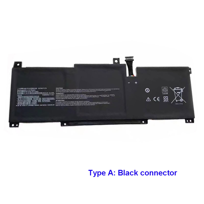 Erstatte laptop-batteri til MSI MS-14D1 Erstatte laptop-batteri MSI til MS-14D1