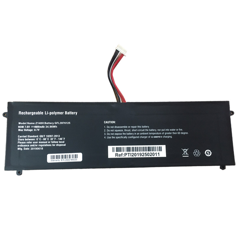 Erstatte laptop-batteri til Jumper Z140H Erstatte laptop-batteri Jumper til Z140H