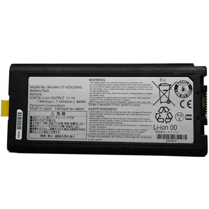 Erstatte laptop-batteri til PANASONIC CF-VZSU29U Erstatte laptop-batteri PANASONIC til CF-VZSU29U