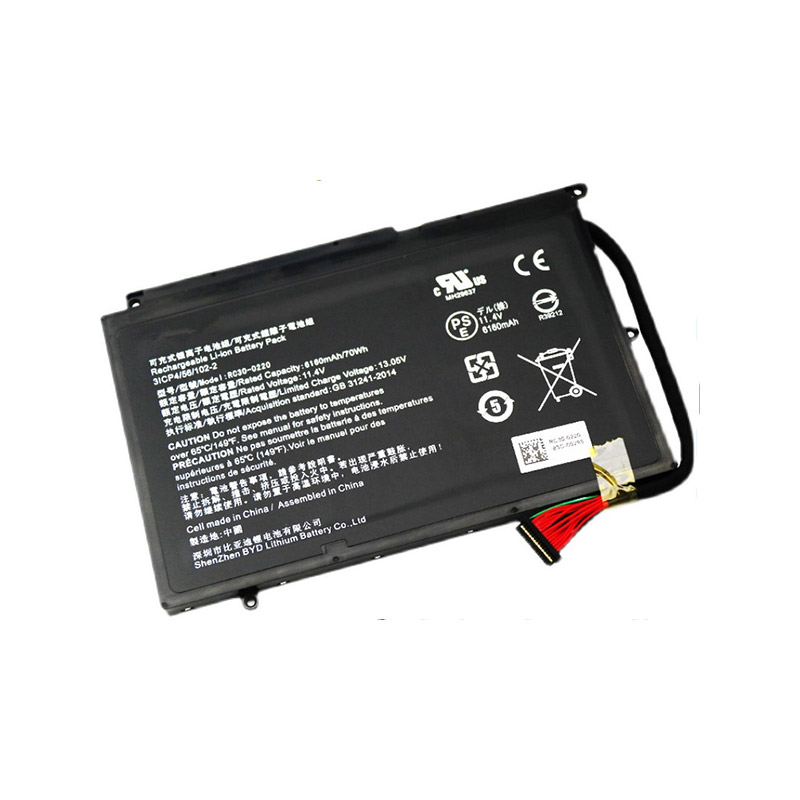 Erstatte laptop-batteri til RAZER Blade Pro 17 Inch RZ09-0220 Erstatte laptop-batteri RAZER til Blade Pro 17 Inch RZ09-0220